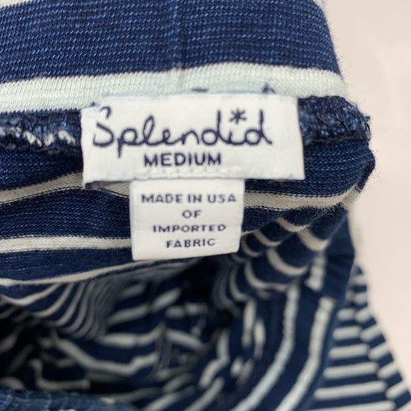 Splendid Striped Maxi Skirt in Navy and White - Picture 6 of 9